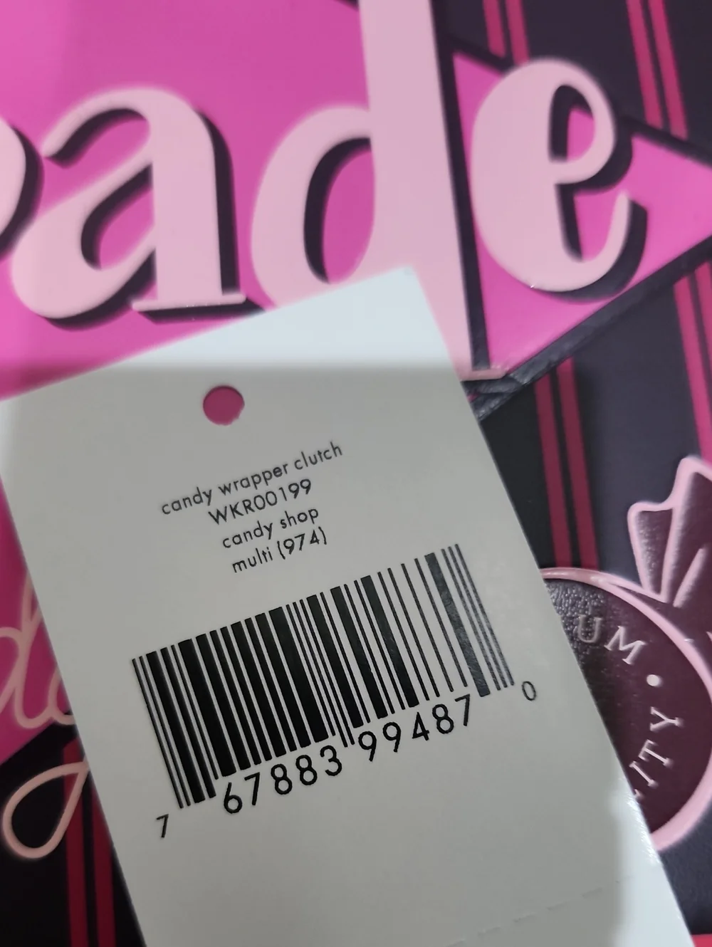 NWT Kate Spade Candy Wrapper Clutch